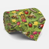 Bugs en Insecten Patroon Op Maat Gemaakte Das (Opgerold)