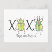Bugs en Kisses, ik Miss You Insect School Briefkaart (Voorkant)