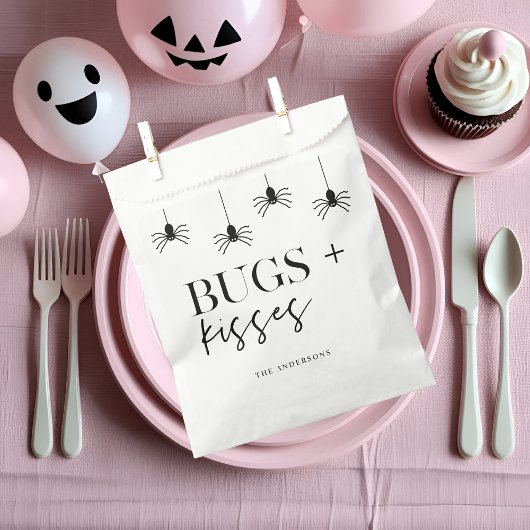 Bugs en Kisses | Zwarte spieren | Happy Halloween Bedankzakje