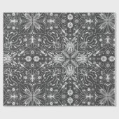 Bugs, gebroken wit op zwart cadeaupapier (Vlak)