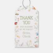 Bugs Girl Birthday Insect Party Thank You Cadeaulabel (Voorkant)