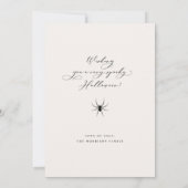 Bugs & Hisses Halloween Wenskaart Kaart (Achterkant)