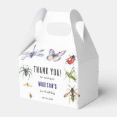 Bugs & Insecten  Boy Verjaardagsfeest Bedankdoosjes (Achterkant)