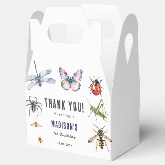 Bugs & Insecten  Boy Verjaardagsfeest Bedankdoosjes (Geopend)
