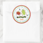 Bugs Insecten Lieveheersbeestjes Mieren Verjaardag Ronde Sticker (Tas)