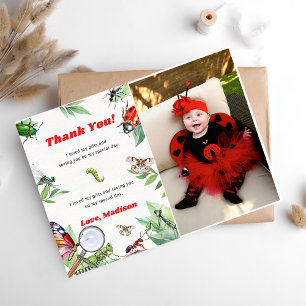 Bugs & Insecten  Verjaardag Dank u kaart