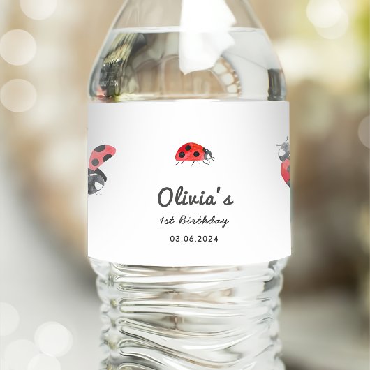 Bugs & Insecten Verjaardagsfeest Waterfles Etiket