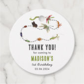 Bugs & Insecten verjaardagsfeestje Bedankjes Labels (Voorkant)