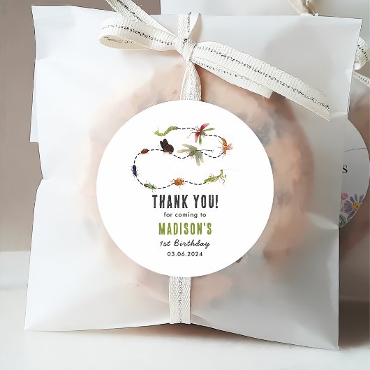 Bugs & Insecten verjaardagsfeestje Bedankjes Labels