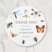 Bugs & Insecten verjaardagsfeestje Bedankjes Labels (Achterkant)