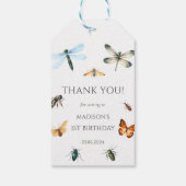 Bugs & Insecten verjaardagsfeestje Cadeaulabel (Achterkant)