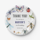 Bugs & Insecten verjaardagsfeestje Papieren Bordje (Voorkant)