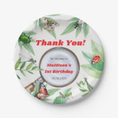 Bugs & Insecten verjaardagsfeestje Papieren Bordje (Voorkant)