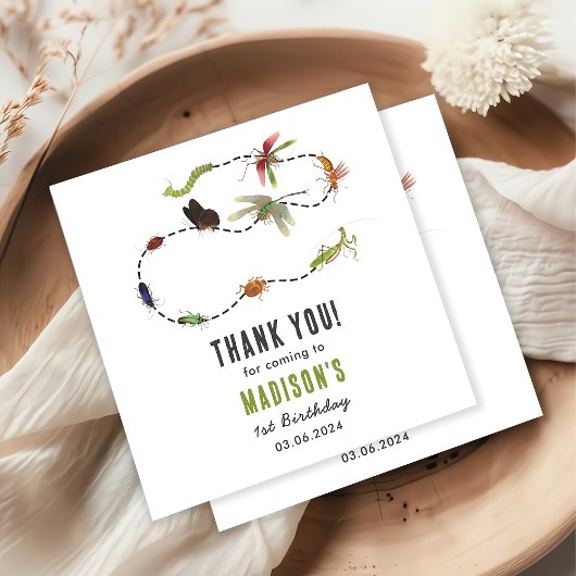 Bugs & Insecten  verjaardagsfeestje Servet