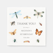 Bugs & Insecten verjaardagsfeestje Servet (Voorkant)