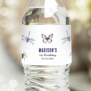 Bugs & Insecten verjaardagsfeestje Waterfles Etiket