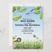 Bugs! Insectenjacht buitenshuis verjaardagsfeest Kaart (Voorkant)