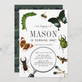 Bugs & Insects Boy 1st verjaardag Kaart