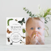 Bugs & Insects Boy Foto 1 september Kaart (Staand voorkant)