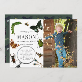 Bugs & Insects Boy Foto Birthday Kaart