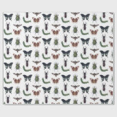 Bugs & Insects Vintage Boy Birthday Cadeaupapier (Vlak)