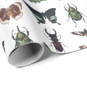 Bugs & Insects Vintage Boy Birthday Cadeaupapier (Rol Hoek)