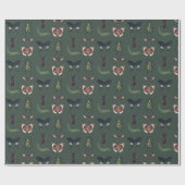 Bugs & Insects Vintage Boy Birthday Green Cadeaupapier (Vlak)