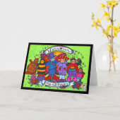 Bugs & Kisses Kaart (Gele Bloem)