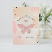 Bugs & Kisses Kinder Butterfly School Valentijn (Staand voorkant)