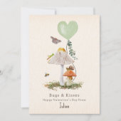 Bugs & Kisses Snail Mushroom Valentijn Foto (Voorkant)