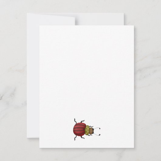 Bugs "n" Blooms ・ Beetel Kaart (Achterkant)