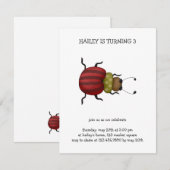 Bugs "n" Blooms ・ Beetel Kaart (Voorkant / Achterkant)