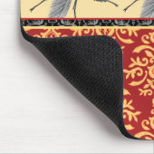 Bugs on Brocade - Elegant Damask, Creepy Beetle! Muismat (Hoek)