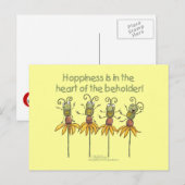 Bugs op bloemen briefkaart (Voorkant / Achterkant)