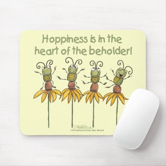 Bugs op bloemen muismat (Met muis)