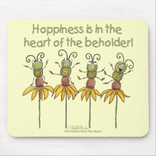 Bugs op bloemen muismat