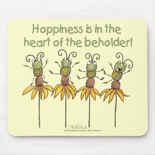 Bugs op bloemen muismat (Voorkant)