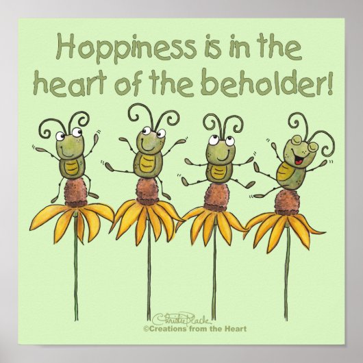 Bugs op bloemen poster (Voorkant)