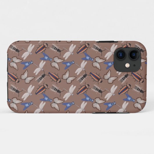 Bugs Pattern Case-Mate iPhone Case (Achterkant (horizontaal))