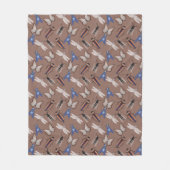Bugs Pattern Fleece Deken (Voorkant)