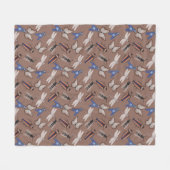 Bugs Pattern Fleece Deken (Voorkant (Horizontaal))