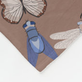 Bugs Pattern Fleece Deken (Hoek)