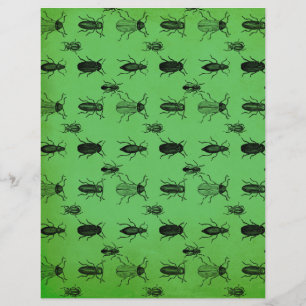 Bugs Pattern Halloween Scrapbook Paper