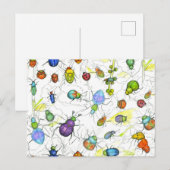 Bugs snijdt kraaiende bladeren van twijndraden briefkaart (Voorkant / Achterkant)