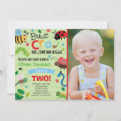 Bugs Verjaardag Uitnodiging Jongen Bugs Verjaardag (Voorkant)