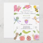 Bugs verjaardagsuitnodiging kaart (Voorkant / Achterkant)