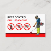 Bugs verwijderen Professional Pest Control Service Visitekaartje (Voorkant)