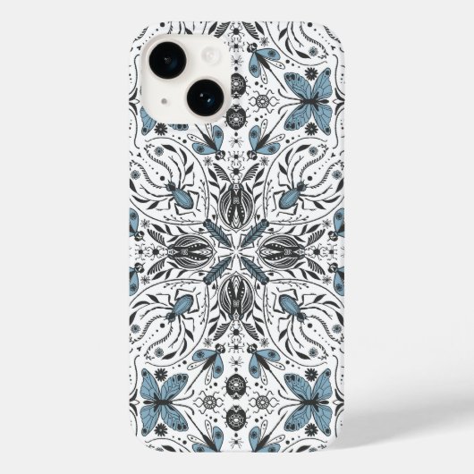 Bugs, zwart en blauw Case-Mate iPhone case (Achterkant)