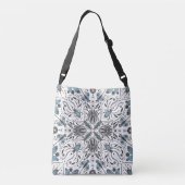 Bugs, zwart en blauw crossbody tas (Achterkant)