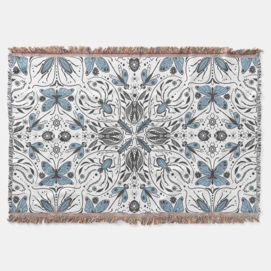 Bugs, zwart en blauw deken (Voorkant)